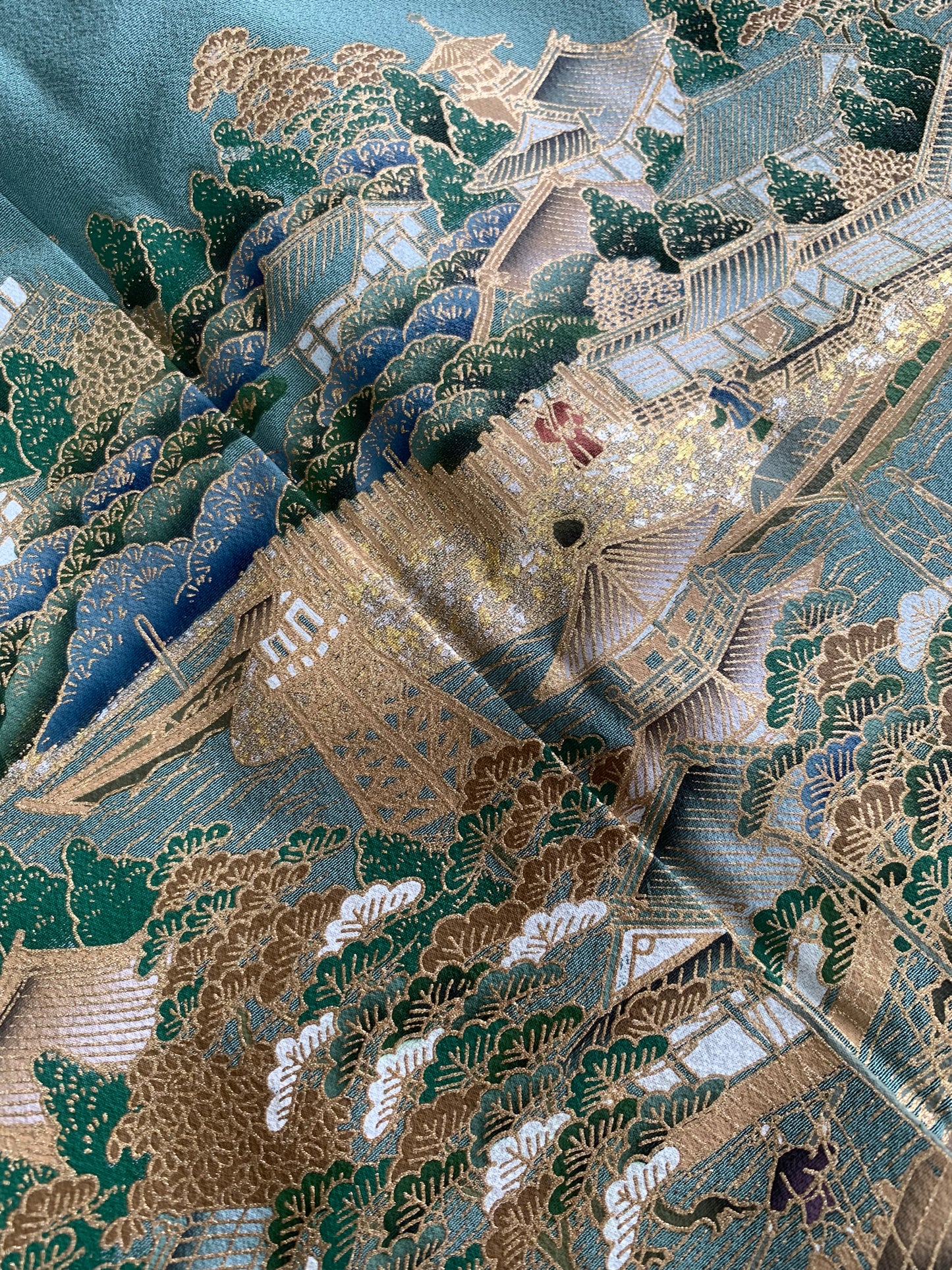 IROTOME SKIRT UPCYCLED FROM JAPANESE KIMONO "IRO129"