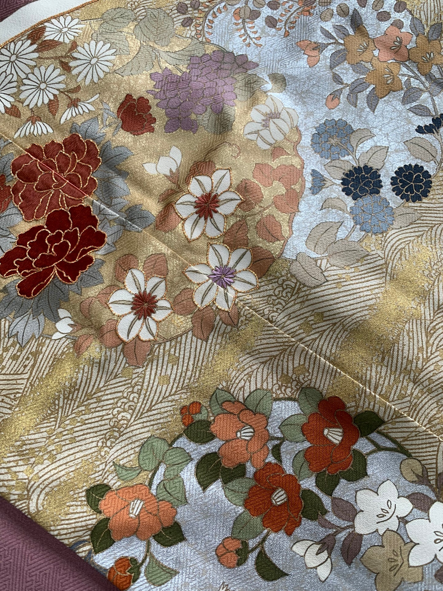 IROTOME SKIRT UPCYCLED FROM JAPANESE KIMONO "IRO134"