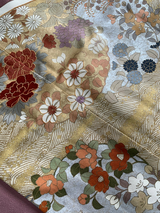 IROTOME SKIRT UPCYCLED FROM JAPANESE KIMONO "IRO134"