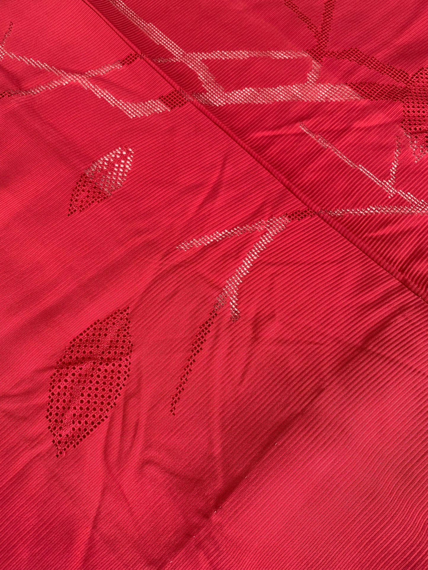 VINTAGE KWAII HAORI SHEER  "ro, aka, SHH028"
