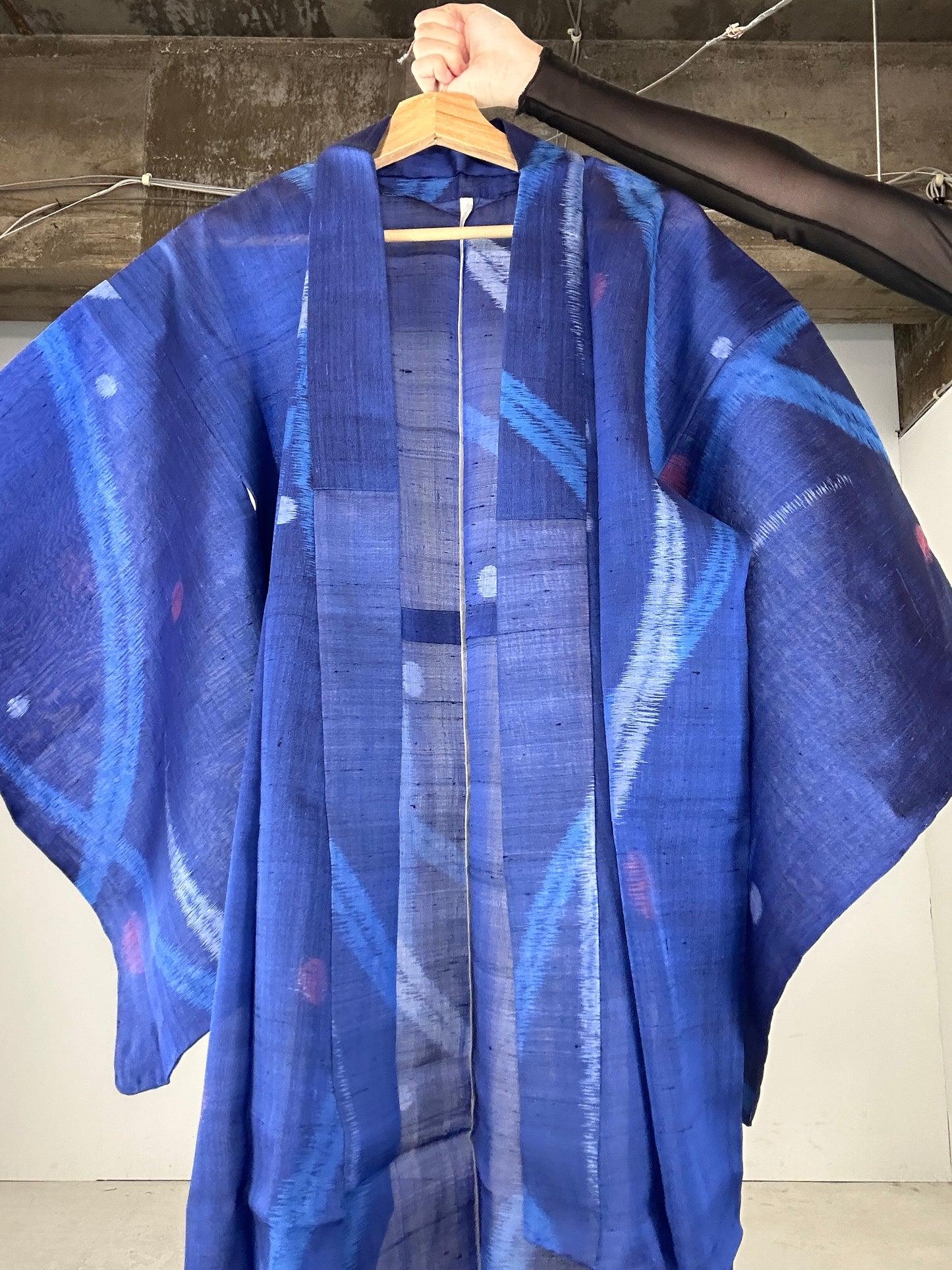 VINTAGE SHEER KIMONO  "sha shibakusa"