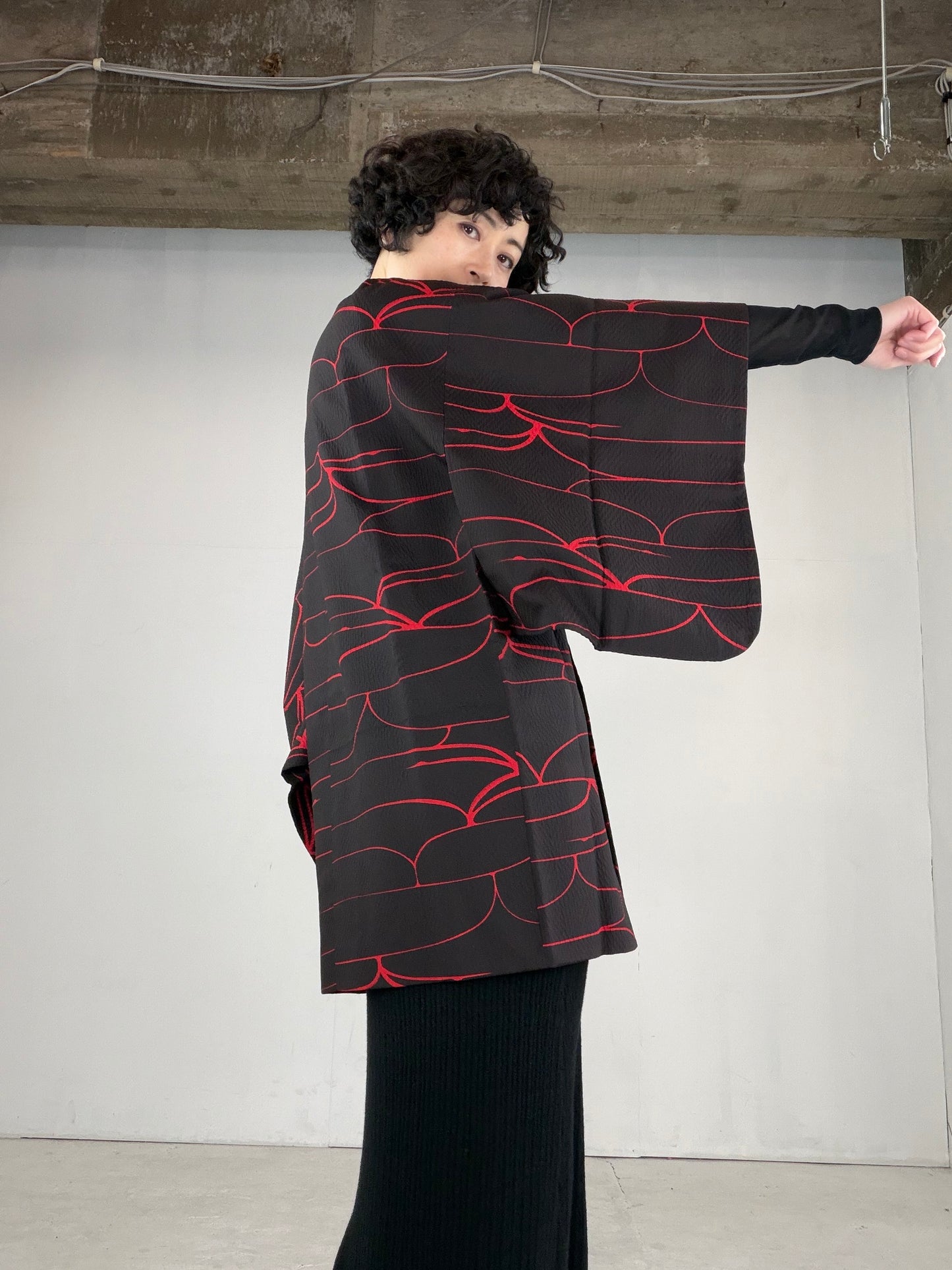 VINTAGE KAWAII MICHIYUKI "black, red, KAW105"