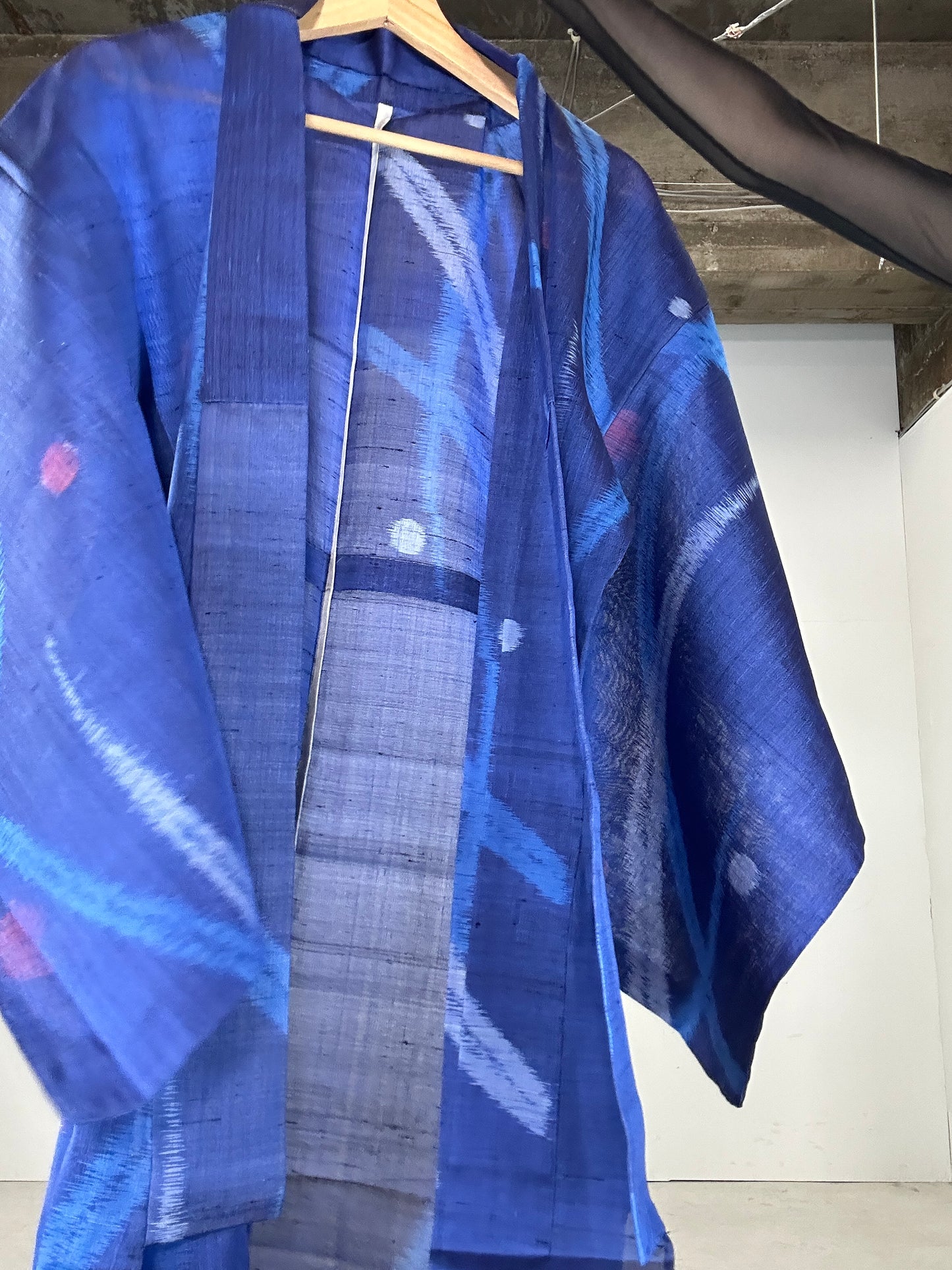 VINTAGE SHEER KIMONO  "sha shibakusa"