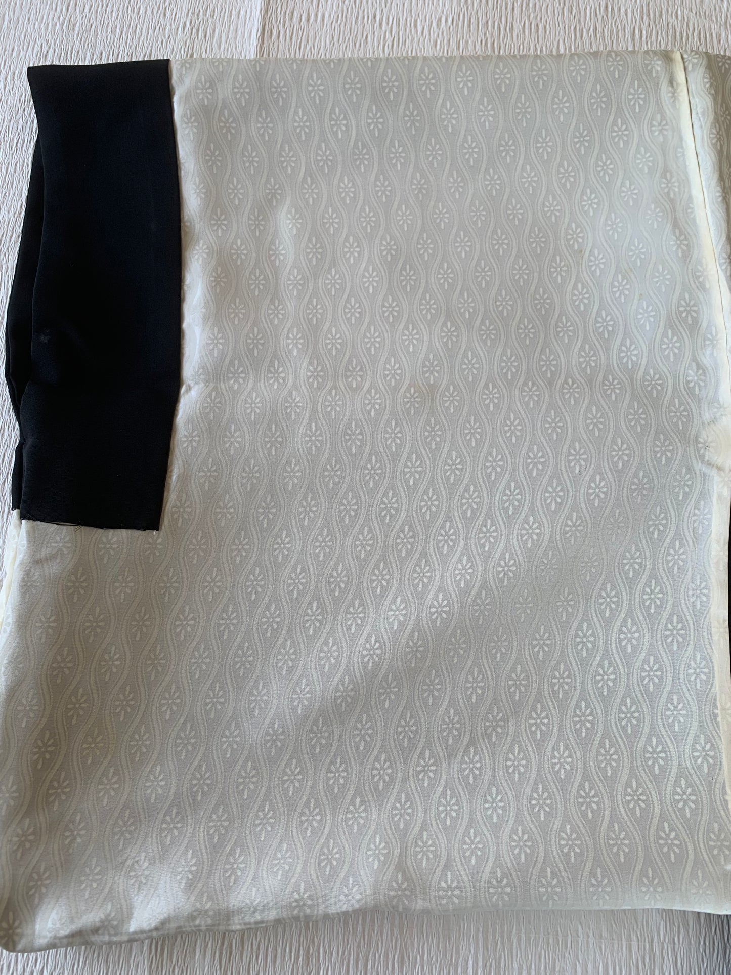 VINTAGE BLACK HAORI  "green, hanaguruma, BLK176" *damage