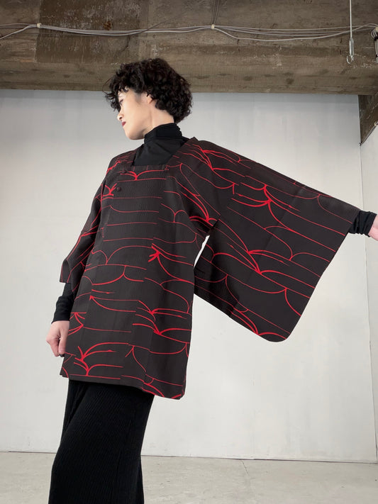 VINTAGE KAWAII MICHIYUKI "black, red, KAW105"