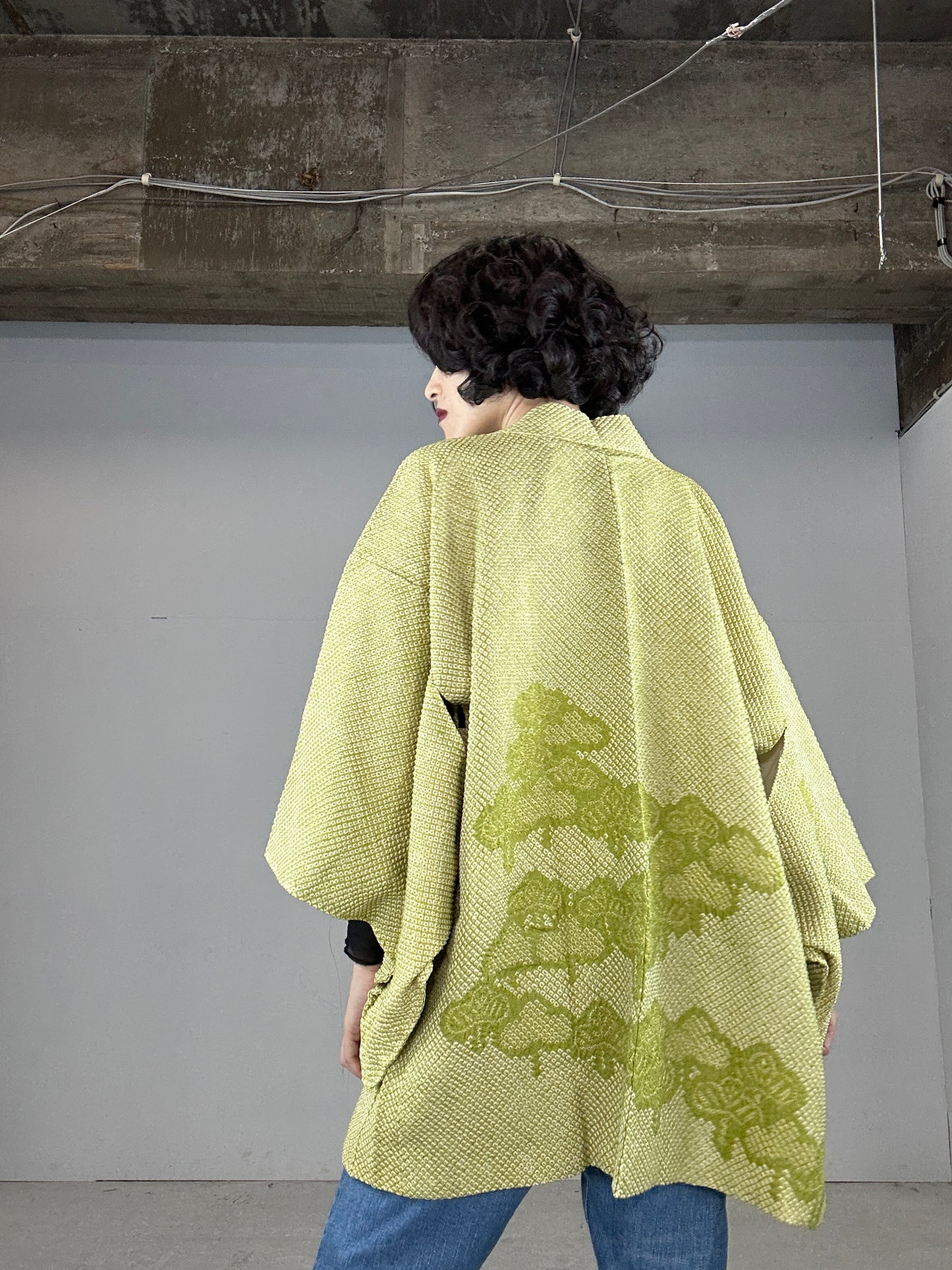 VINTAGE SHIBORI HAORI "matsu"