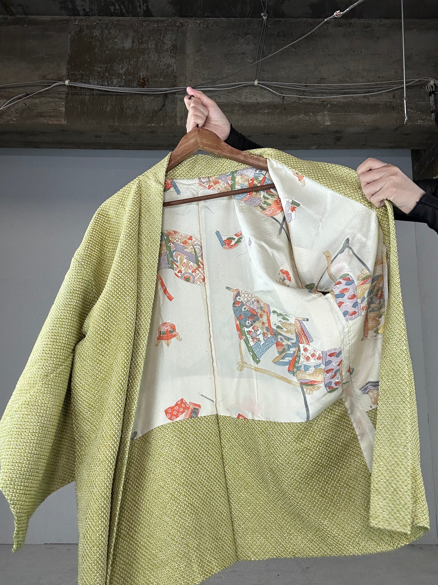 VINTAGE SHIBORI HAORI "matsu"