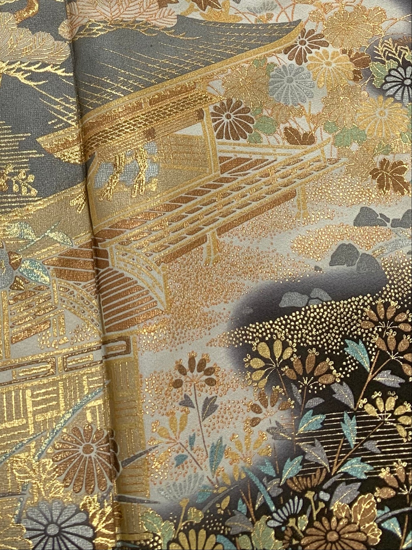 EDO-ZUMA SKIRT UPCYCLED FROM JAPANESE KIMONO "EDO038"