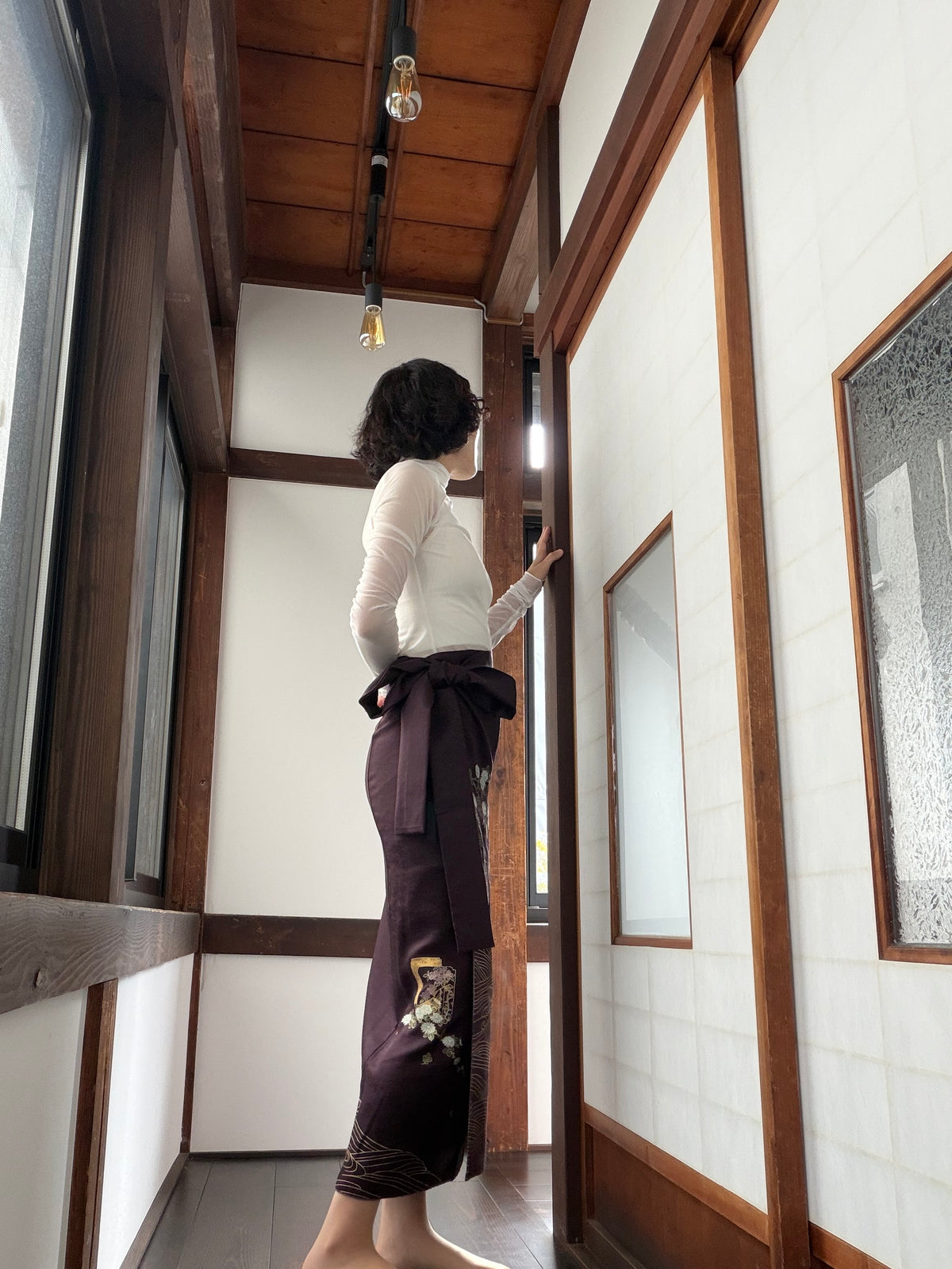 IROTOME SKIRT UPCYCLED FROM JAPANESE KIMONO "IRO141"