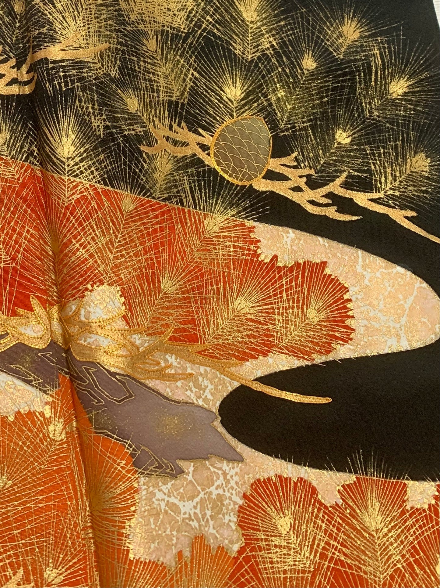 EDO-ZUMA SKIRT UPCYCLED FROM JAPANESE KIMONO "EDO043"