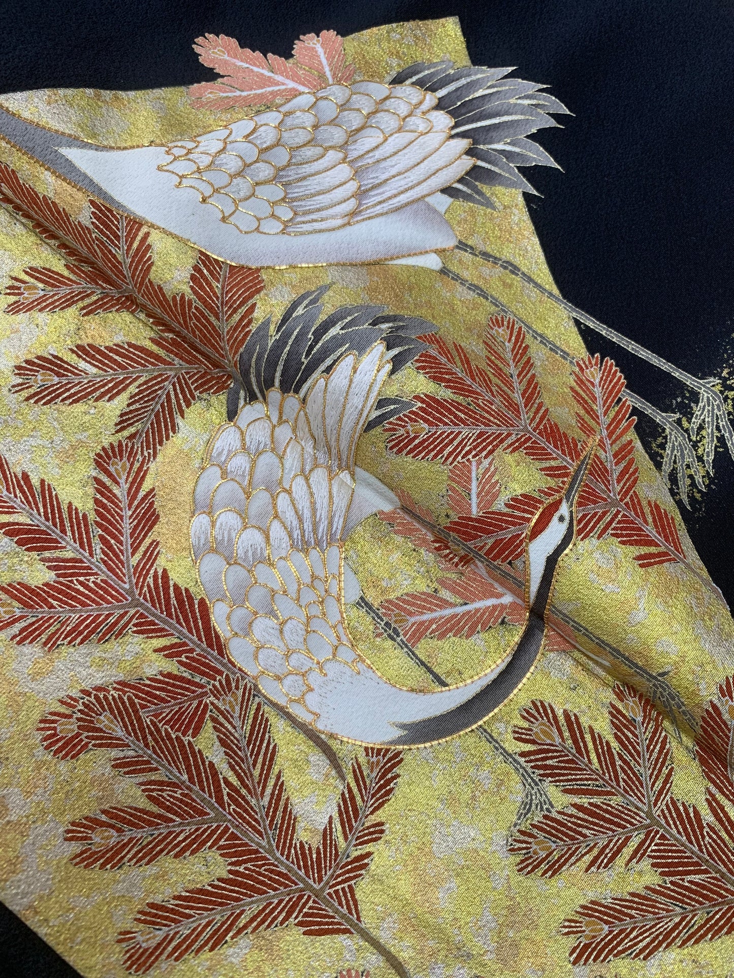 EDO-ZUMA SKIRT UPCYCLED FROM JAPANESE KIMONO "EDO046"