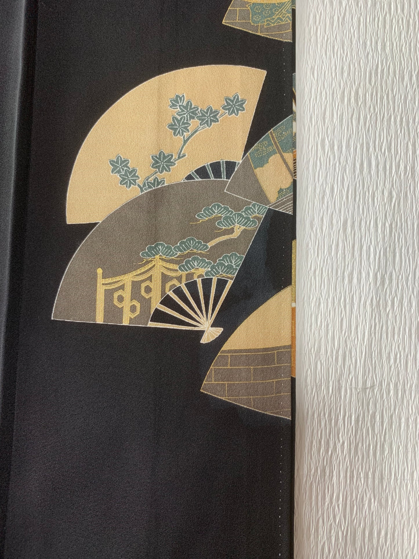 EDO-ZUMA SKIRT UPCYCLED FROM JAPANESE KIMONO "EDO048"