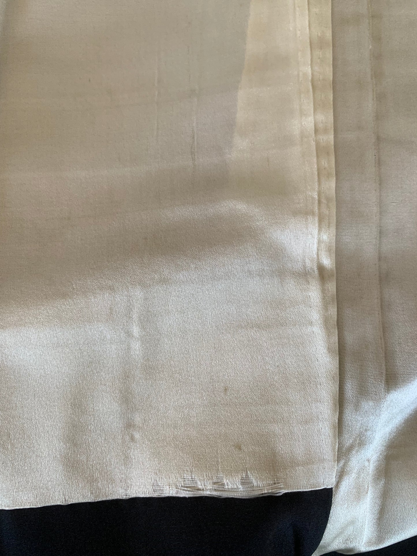 VINTAGE KUROMONTSUKI HAORI "fune, KUR115" *high-damage *hari-mon