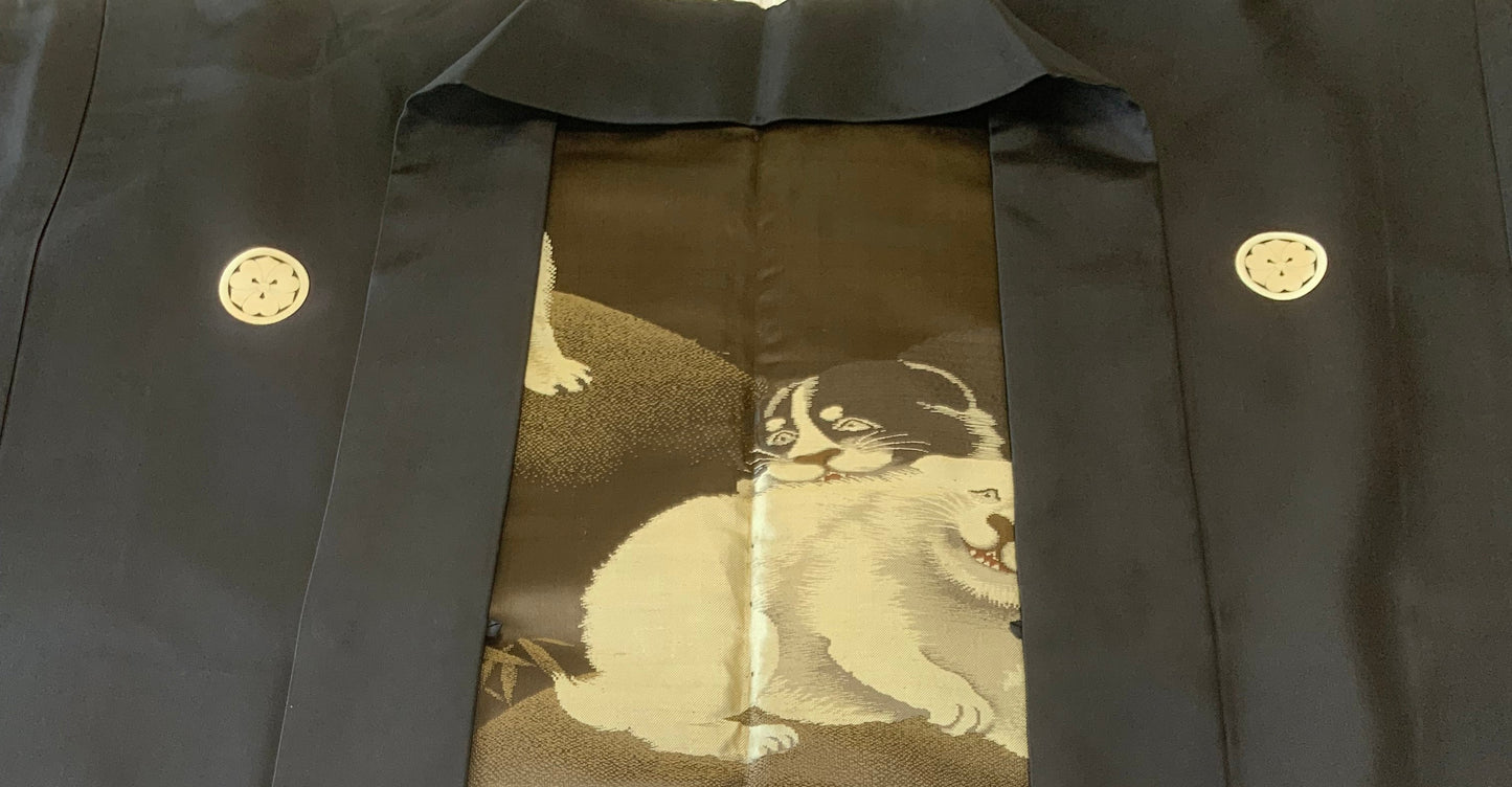 VINTAGE KUROMONTSUKI HAORI "KUR118"