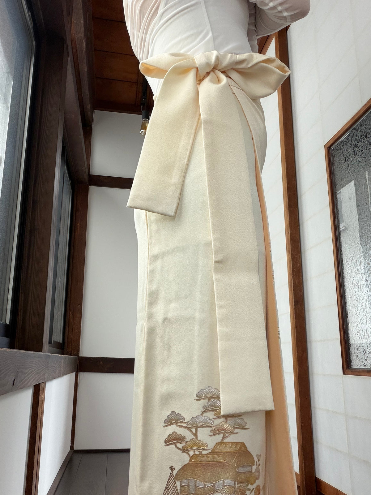 IROTOME SKIRT UPCYCLED FROM JAPANESE KIMONO "IRO143"