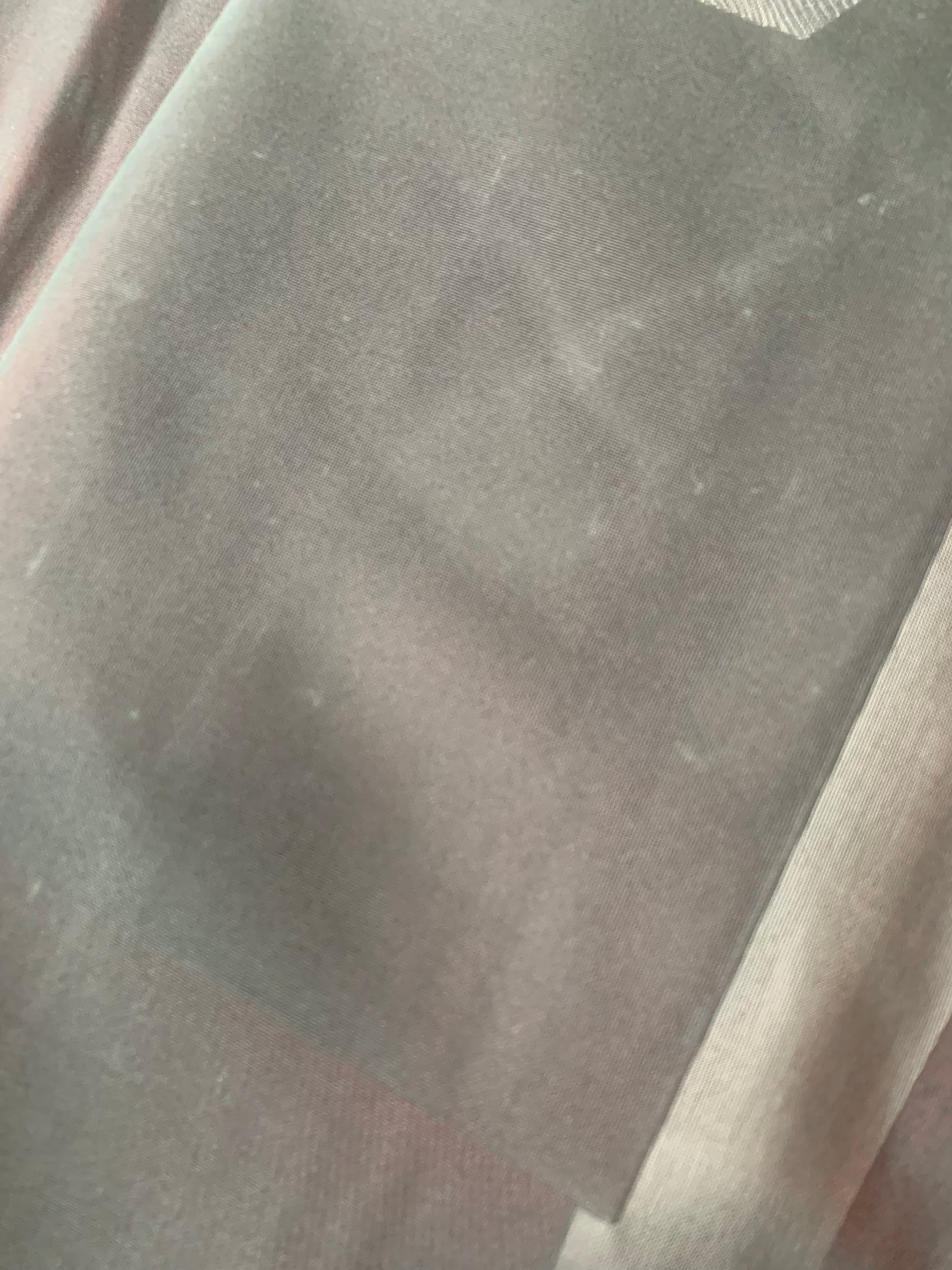 VINTAGE BLACK HAORI SHEER “sha, inside-red, vines, SHH040" *damage