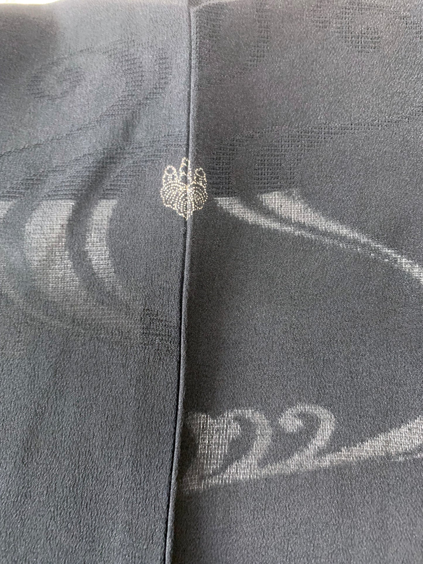 VINTAGE BLACK HAORI SHEER “ro, nami, gosan-no-kiri, SHH041"