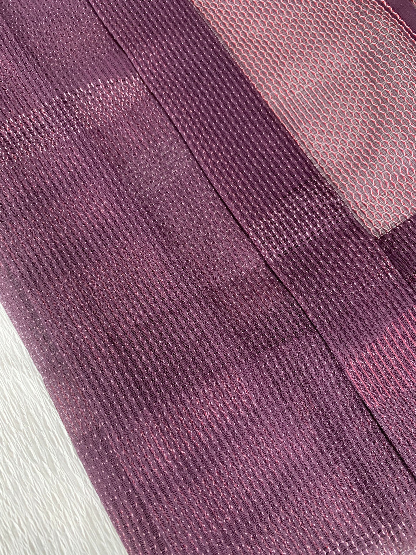 VINTAGE KAWAII HAORI SHEER "ara-sha, nami, murasaki, SHH042"