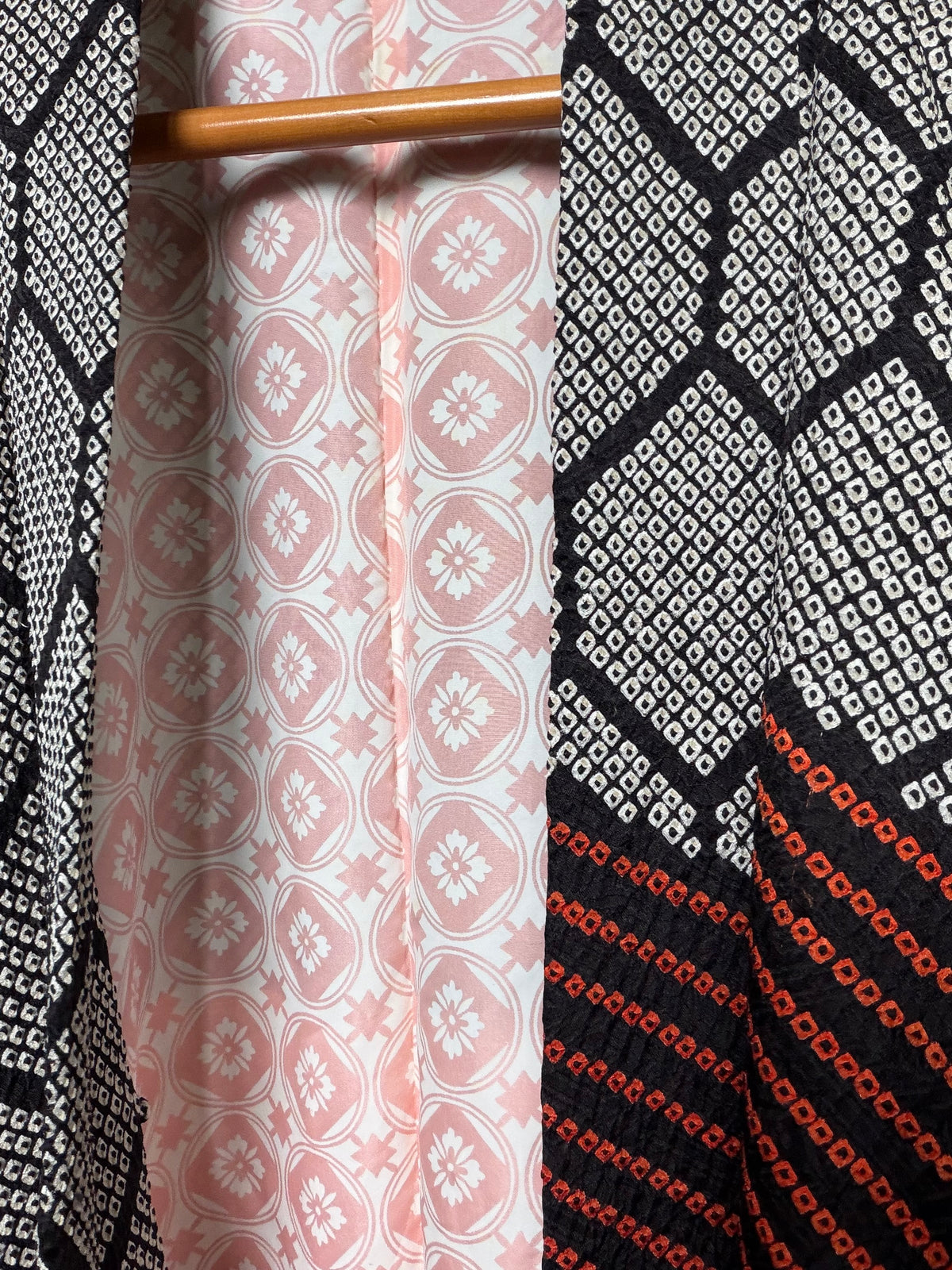 VINTAGE SHIBORI HAORI  "kikkou, SIB130"