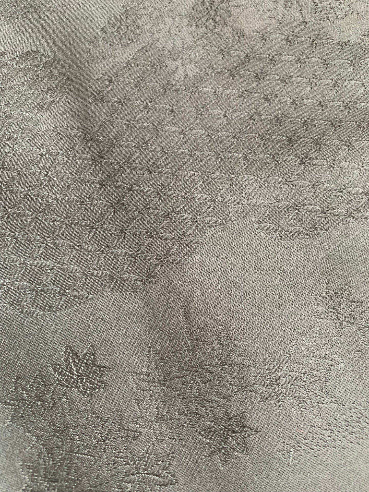 VINTAGE BLACK HAORI  "motifs of the Four Seasons, BLK180"