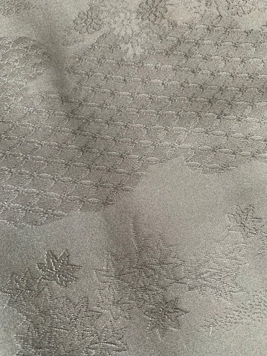 VINTAGE BLACK HAORI  "motifs of the Four Seasons, BLK180"