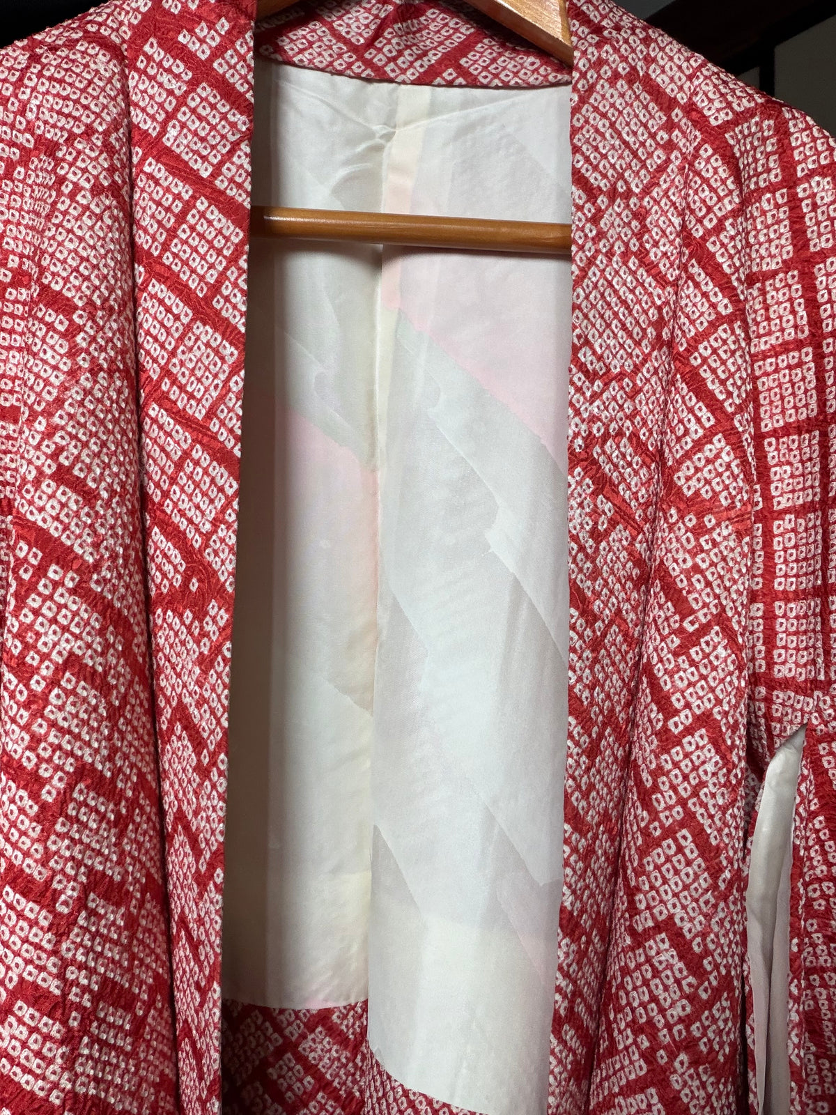 VINTAGE SHIBORI HAORI  "aka, SIB131"