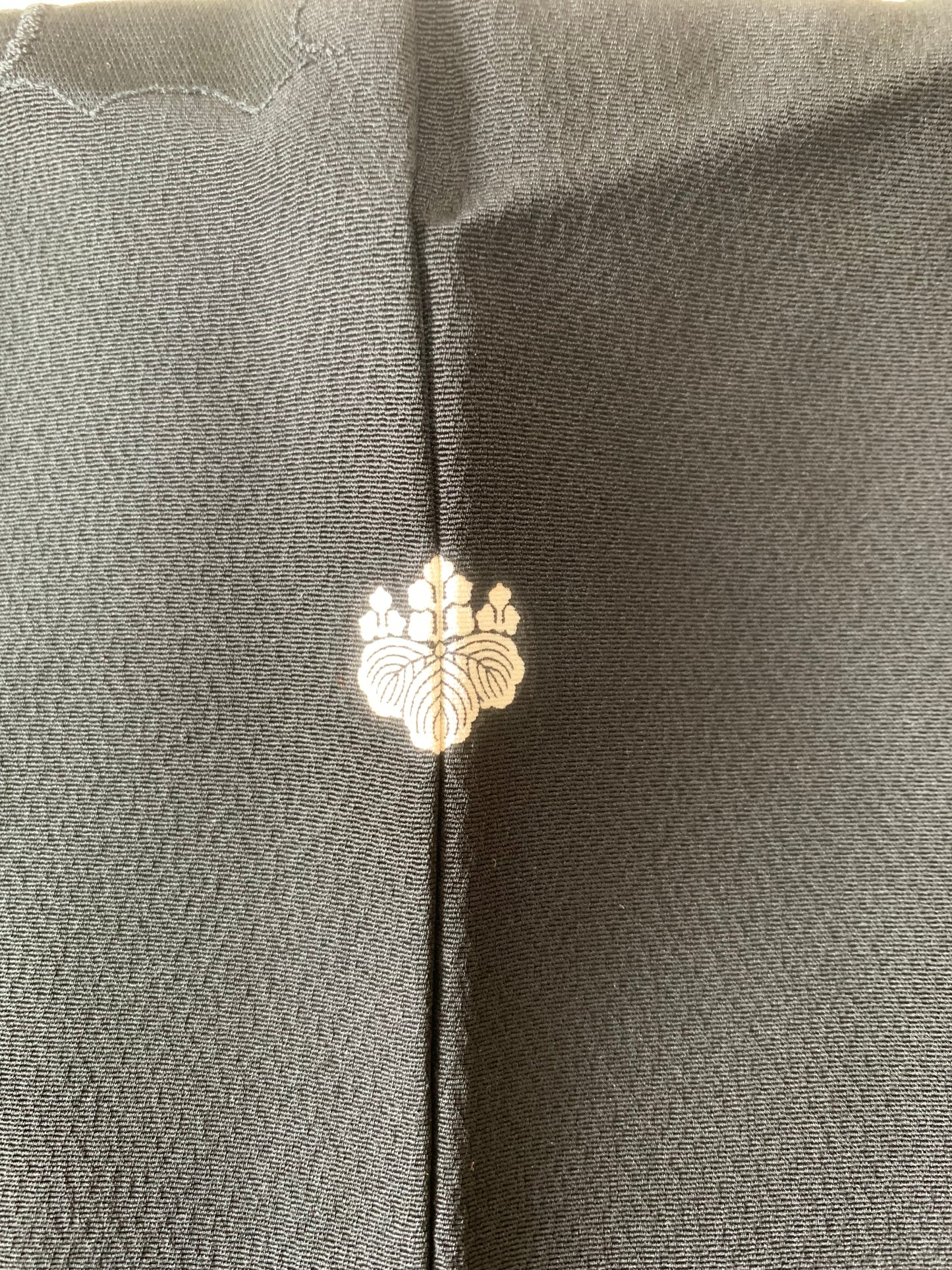 VINTAGE BLACK HAORI  "houkan, gosan-kiri-mon, BLK184"