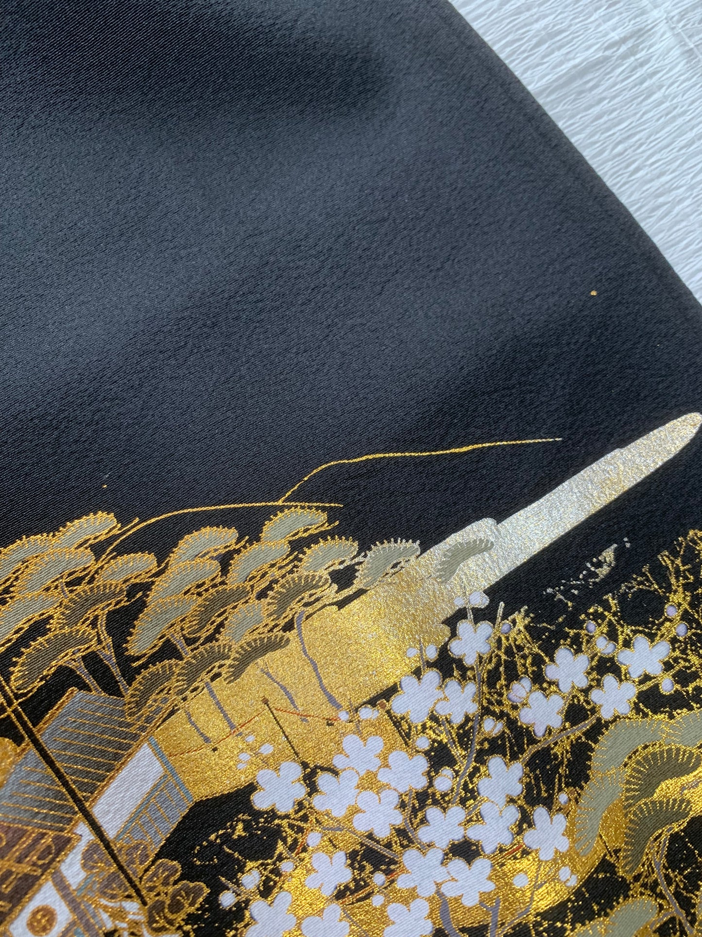 EDO-ZUMA SKIRT UPCYCLED FROM JAPANESE KIMONO "EDO050"