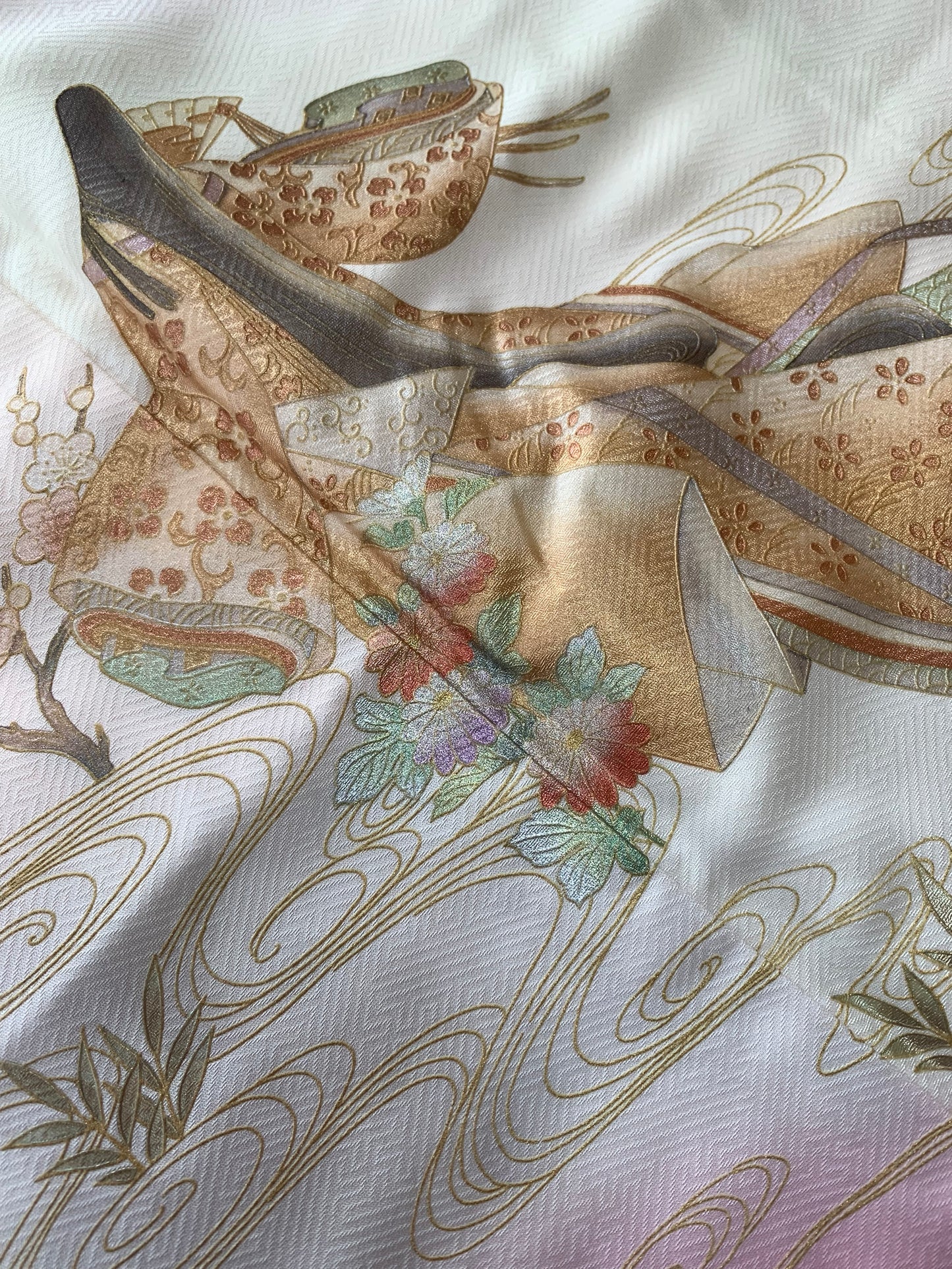 IROTOME SKIRT UPCYCLED FROM JAPANESE KIMONO "IRO135"