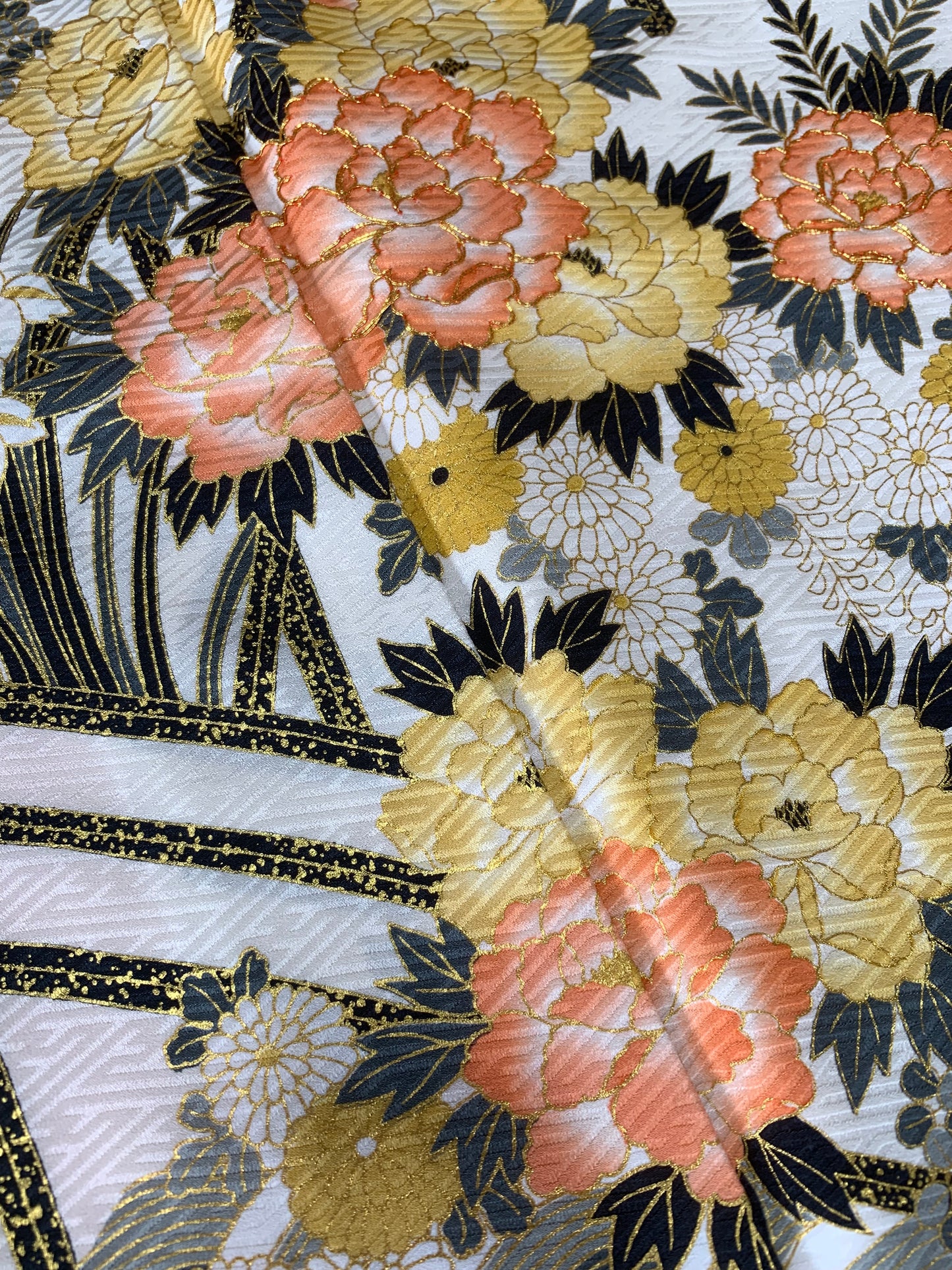 IROTOME SKIRT UPCYCLED FROM JAPANESE KIMONO "IRO136"