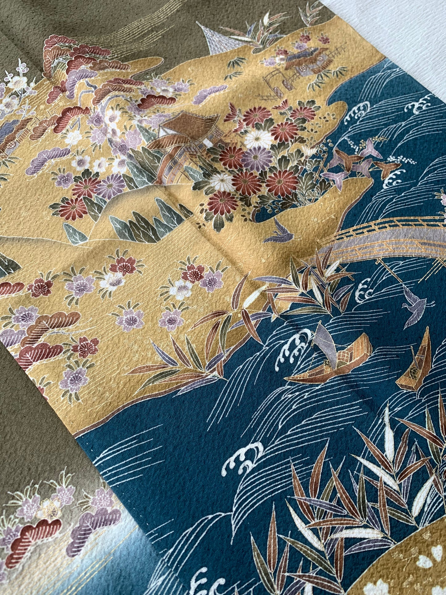 IROTOME SKIRT UPCYCLED FROM JAPANESE KIMONO "IRO138"