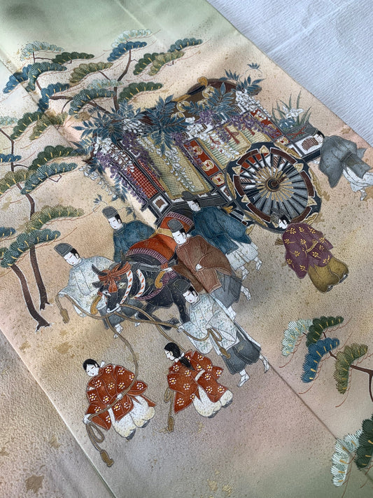 IROTOME SKIRT UPCYCLED FROM JAPANESE KIMONO "IRO140"