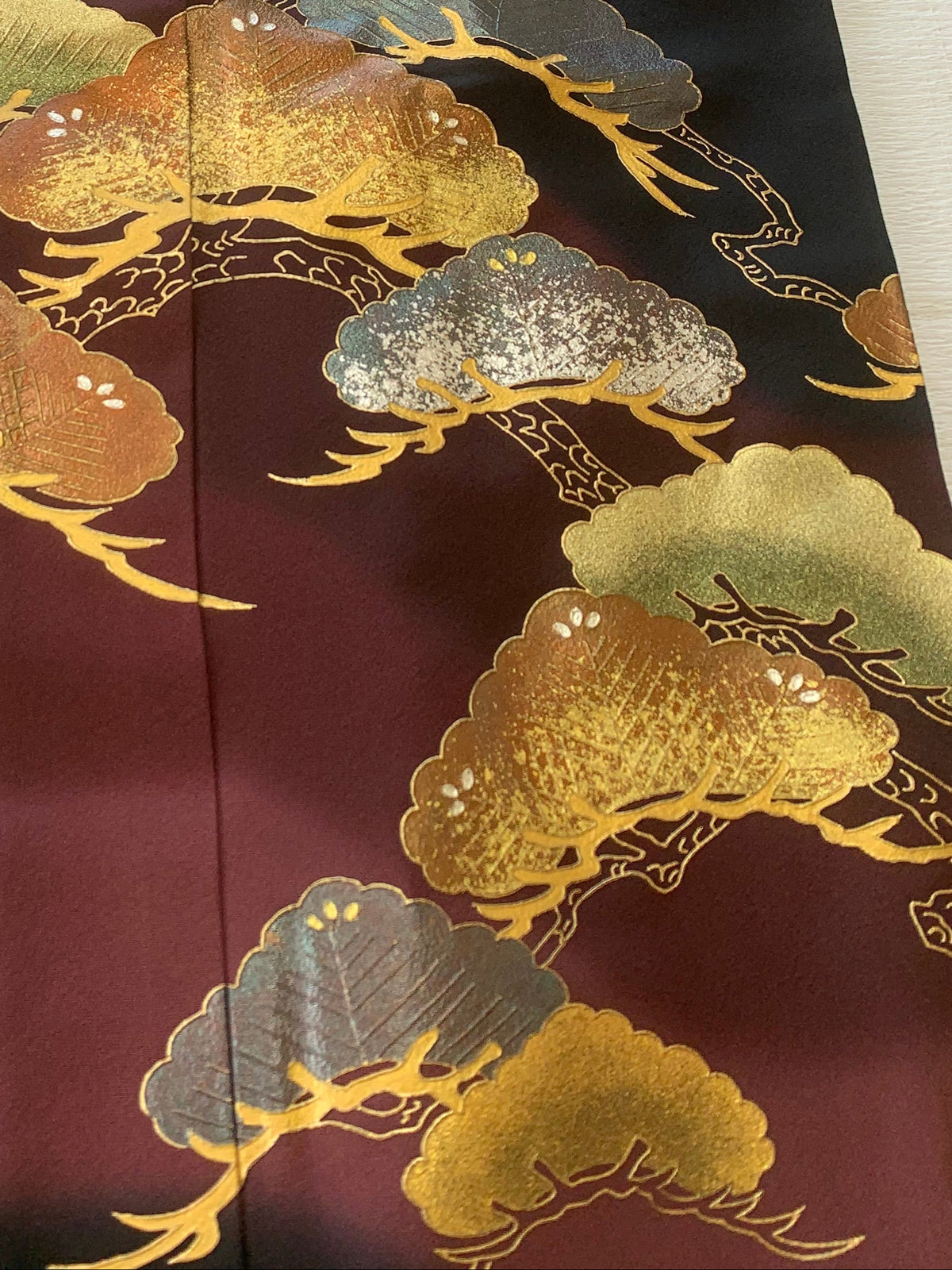 EDO-ZUMA SKIRT UPCYCLED FROM JAPANESE KIMONO "EDO065"