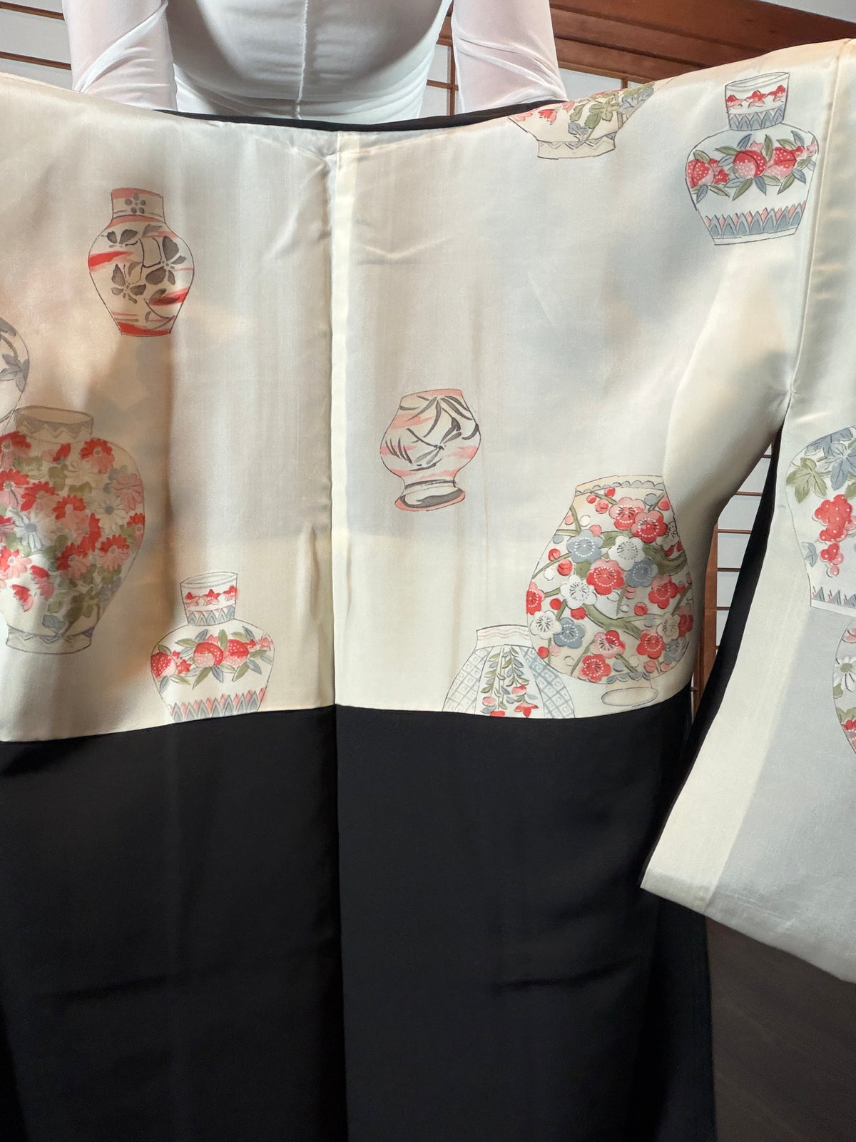 VINTAGE BLACK HAORI  "hisi, hana, BLK202"