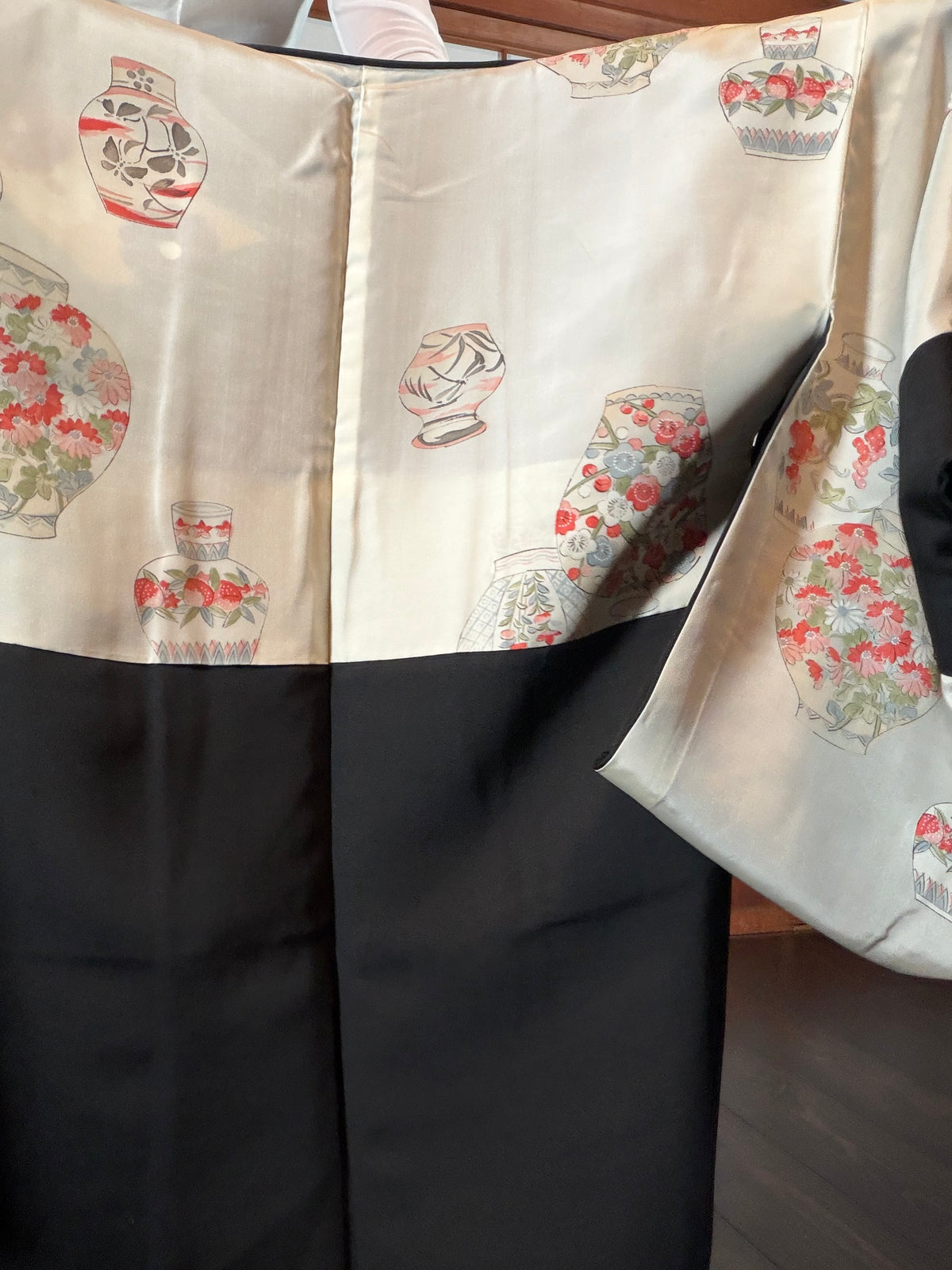 VINTAGE BLACK HAORI  "hisi, hana, BLK202"