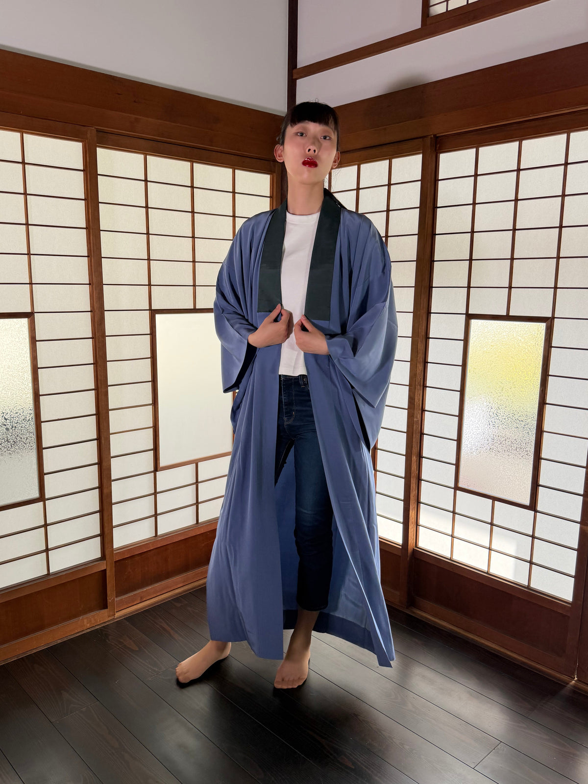 VINTAGE NAGAJYUBAN "castle, JUB005" large size *damage