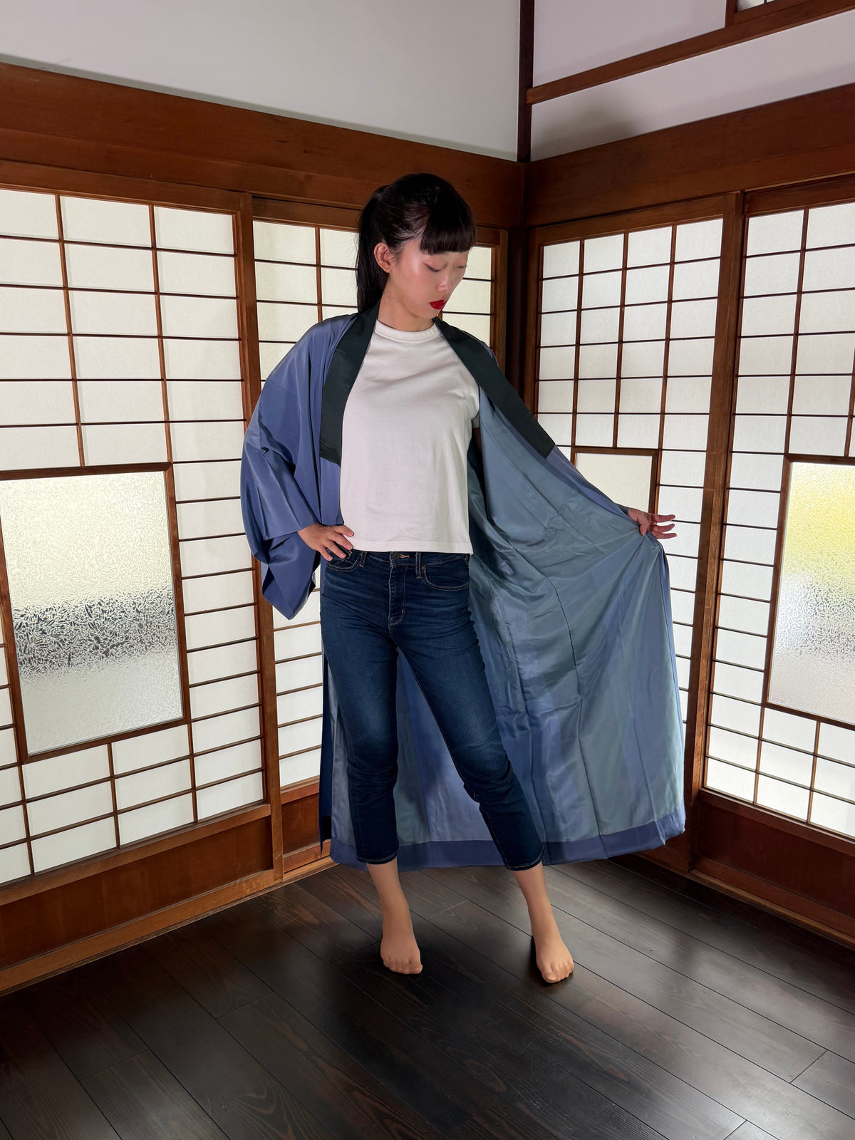 VINTAGE NAGAJYUBAN "castle, JUB005" large size *damage