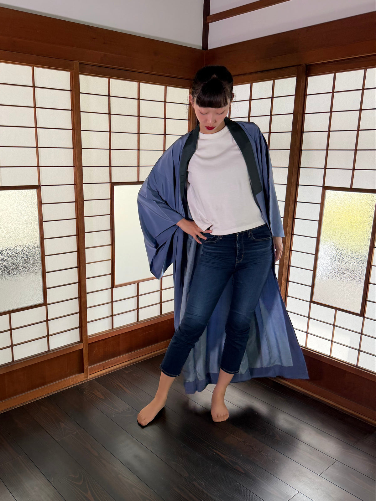 VINTAGE NAGAJYUBAN "castle, JUB005" large size *damage