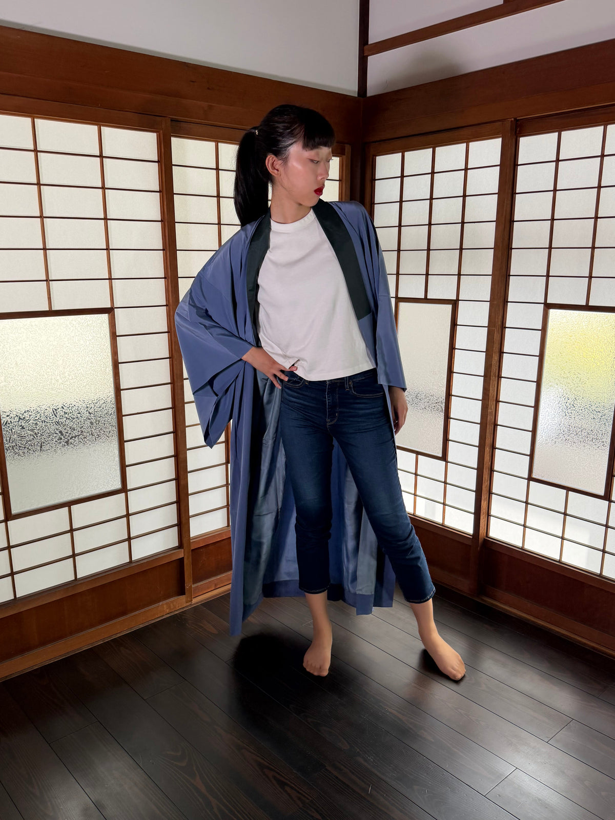 VINTAGE NAGAJYUBAN "castle, JUB005" large size *damage