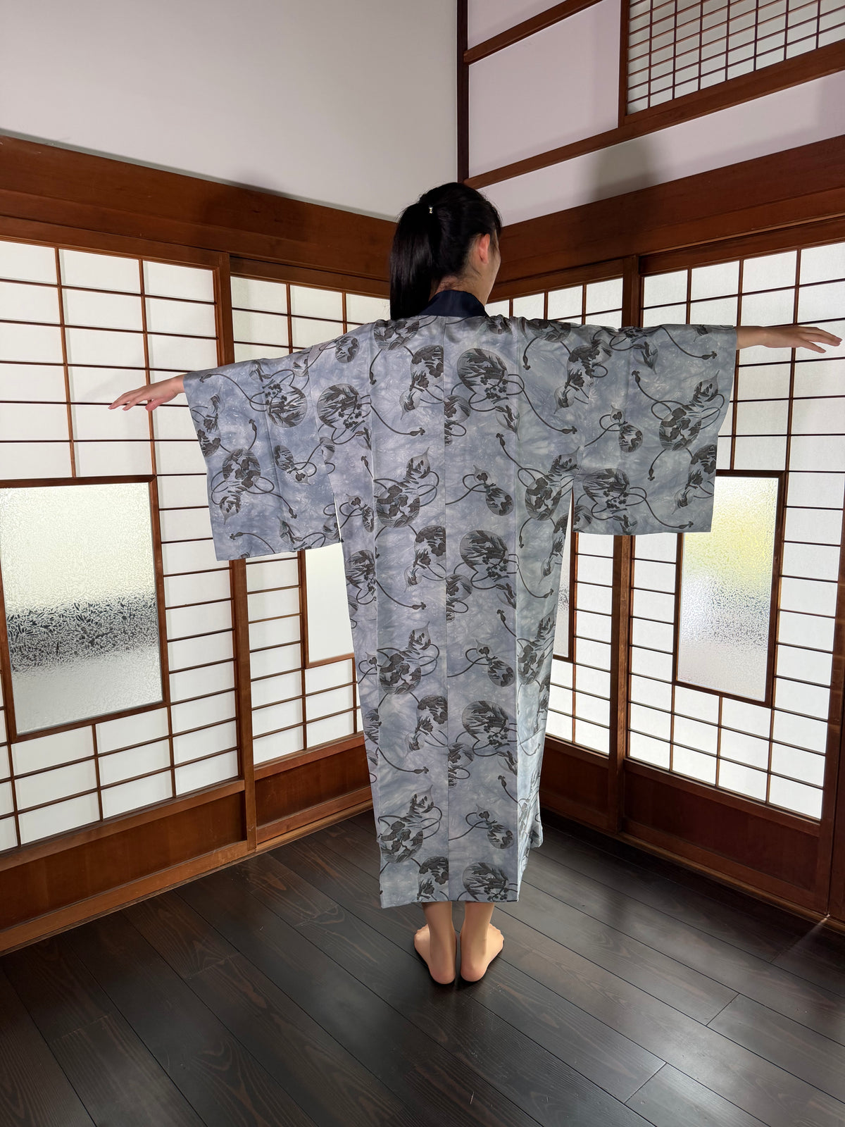 VINTAGE NAGAJYUBAN "hyoutan blue, JUB007"