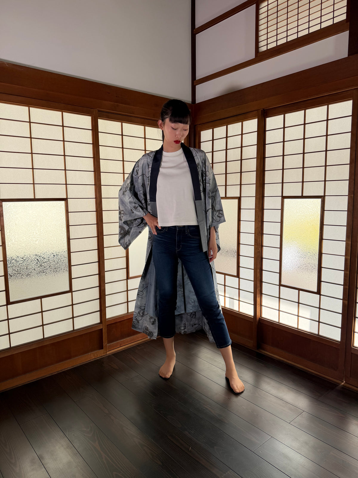 VINTAGE NAGAJYUBAN "hyoutan blue, JUB007"