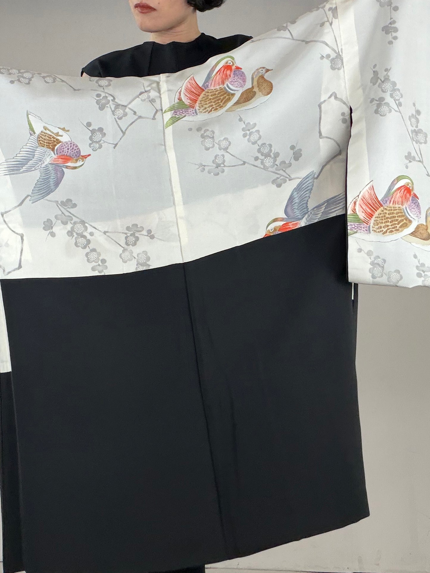 VINTAGE BLACK HAORI  "BLK164"