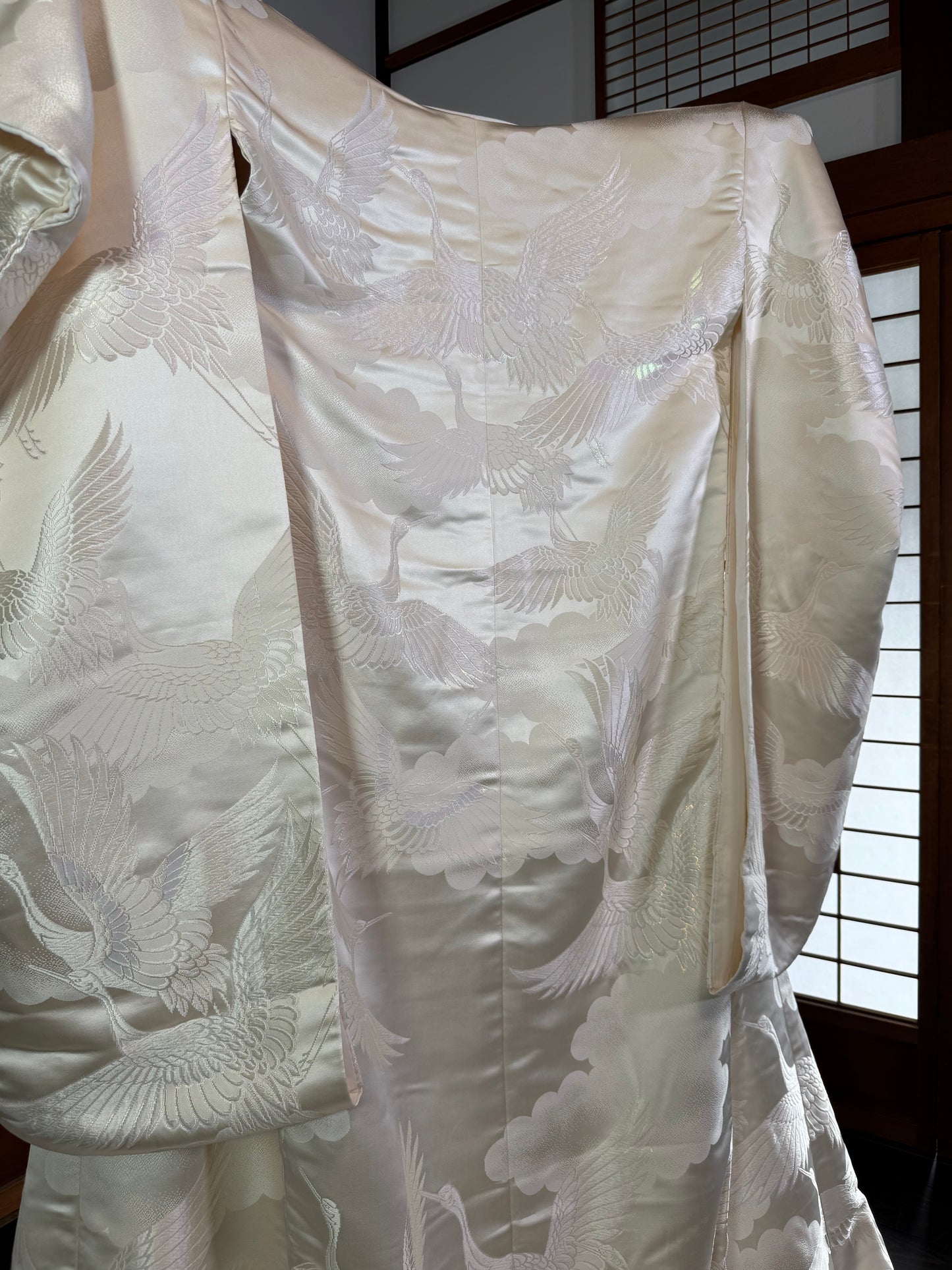 VINTAGE SHIROMUKU "tsuru 002 with glitter"