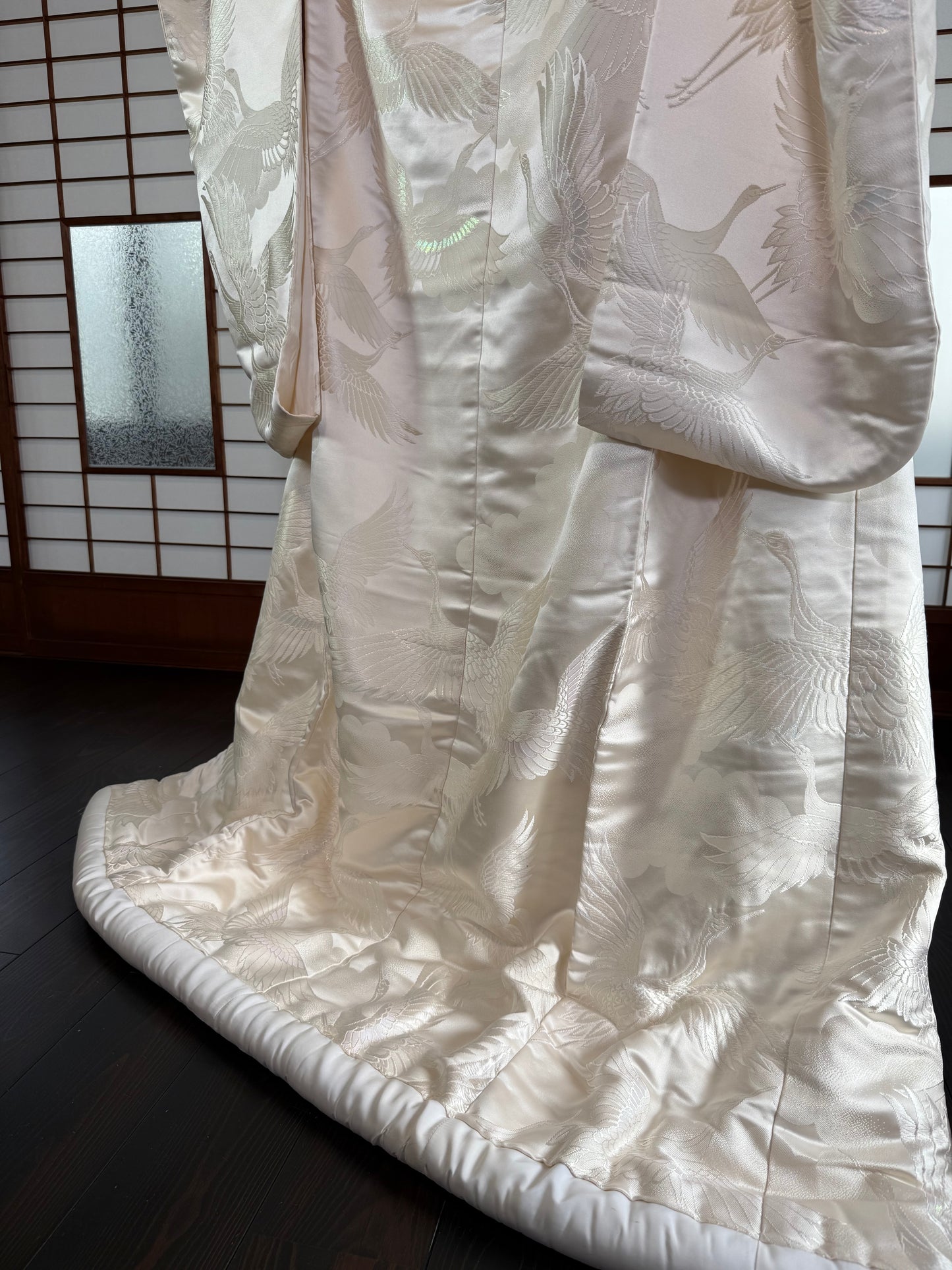 VINTAGE SHIROMUKU "tsuru 002 with glitter"