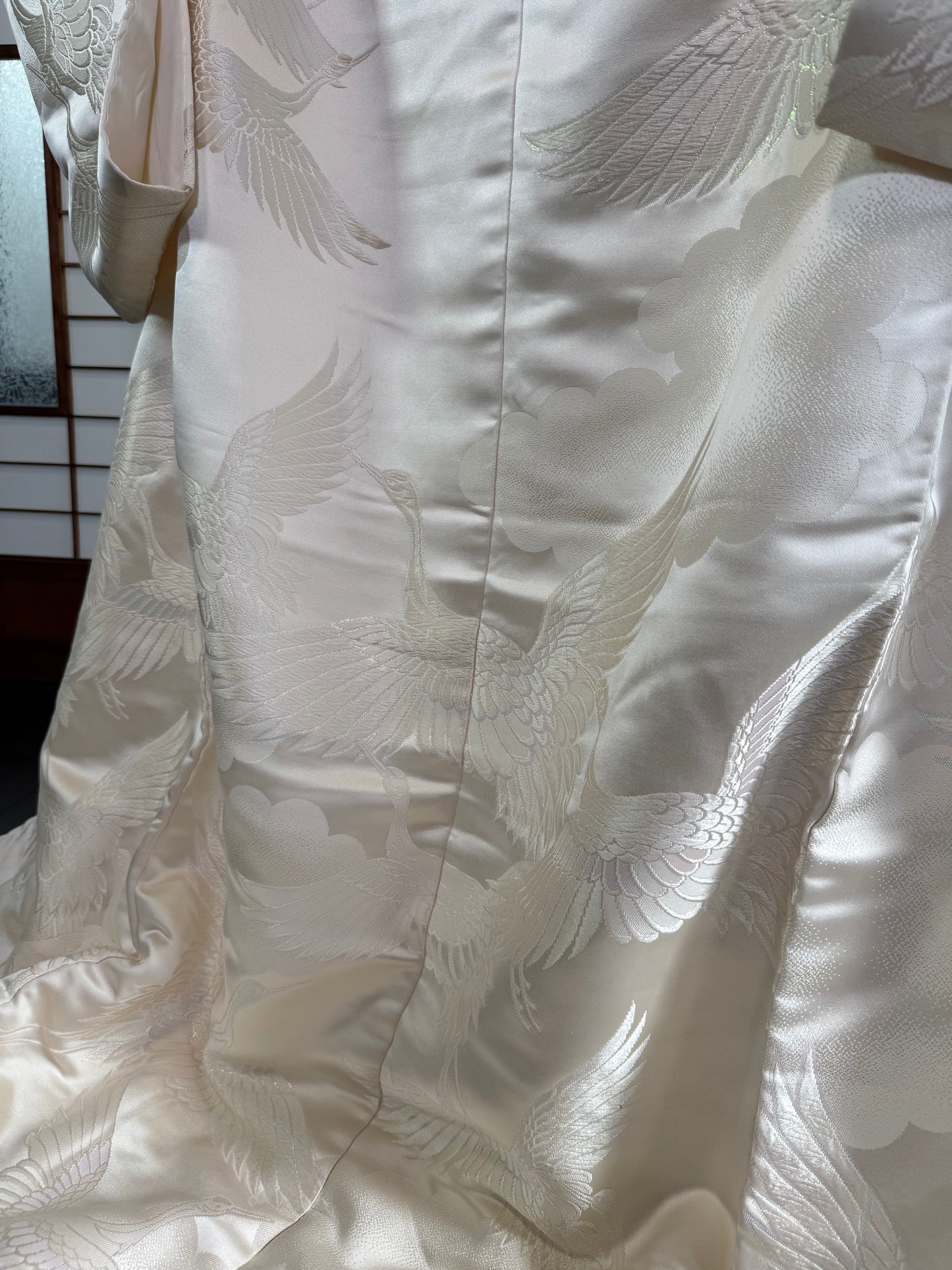 VINTAGE SHIROMUKU "tsuru 002 with glitter"