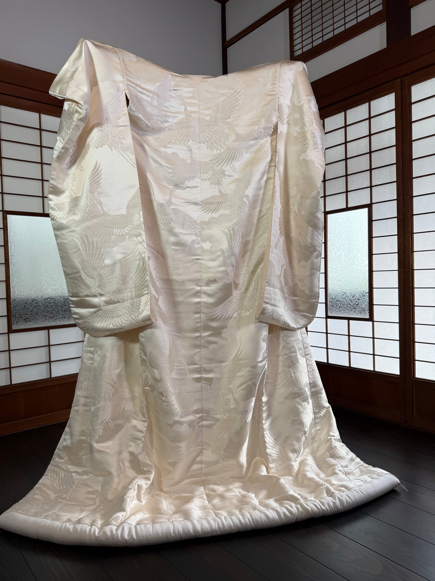 VINTAGE SHIROMUKU "tsuru 002 with glitter"