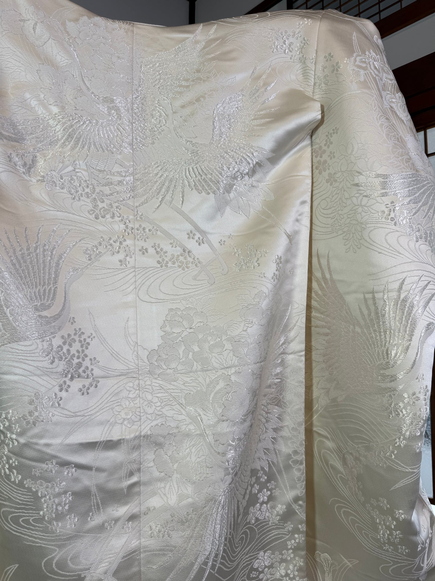 VINTAGE SHIROMUKU "tsuru 003 botan"