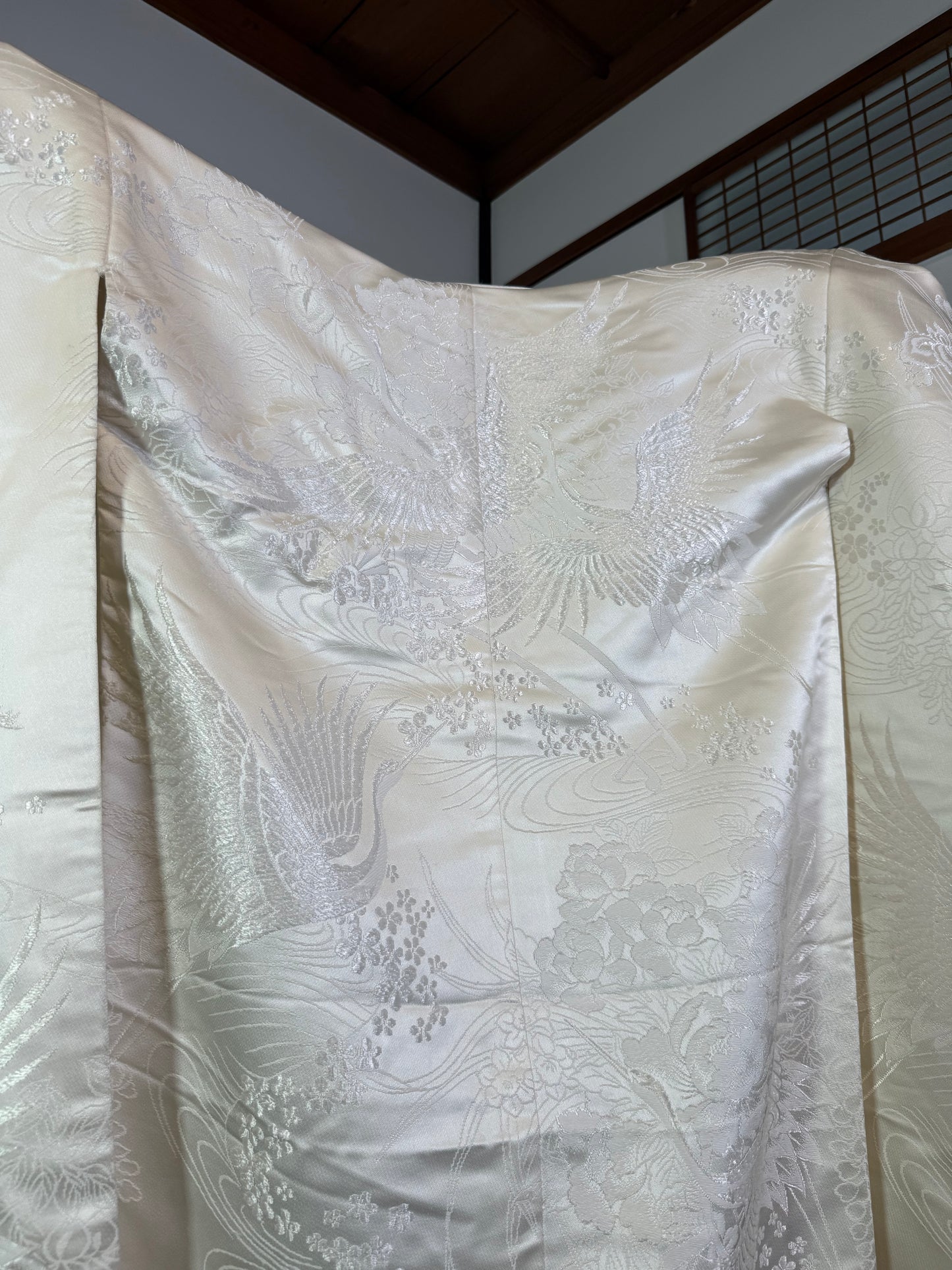 VINTAGE SHIROMUKU "tsuru 003 botan"