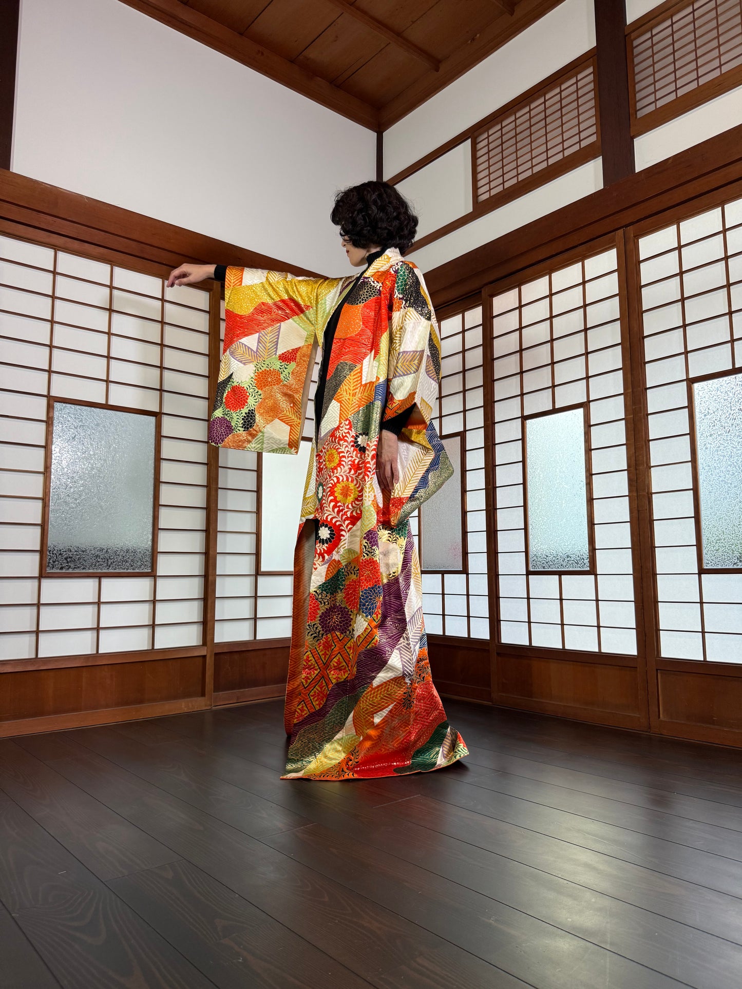 Redefining the Vintage Furisode(Tomesode) Collection "Gold" *damage
