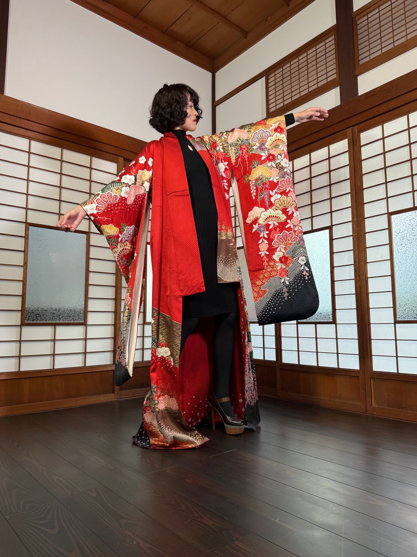 Redefining the Vintage Furisode Collection "ume, matsu"
